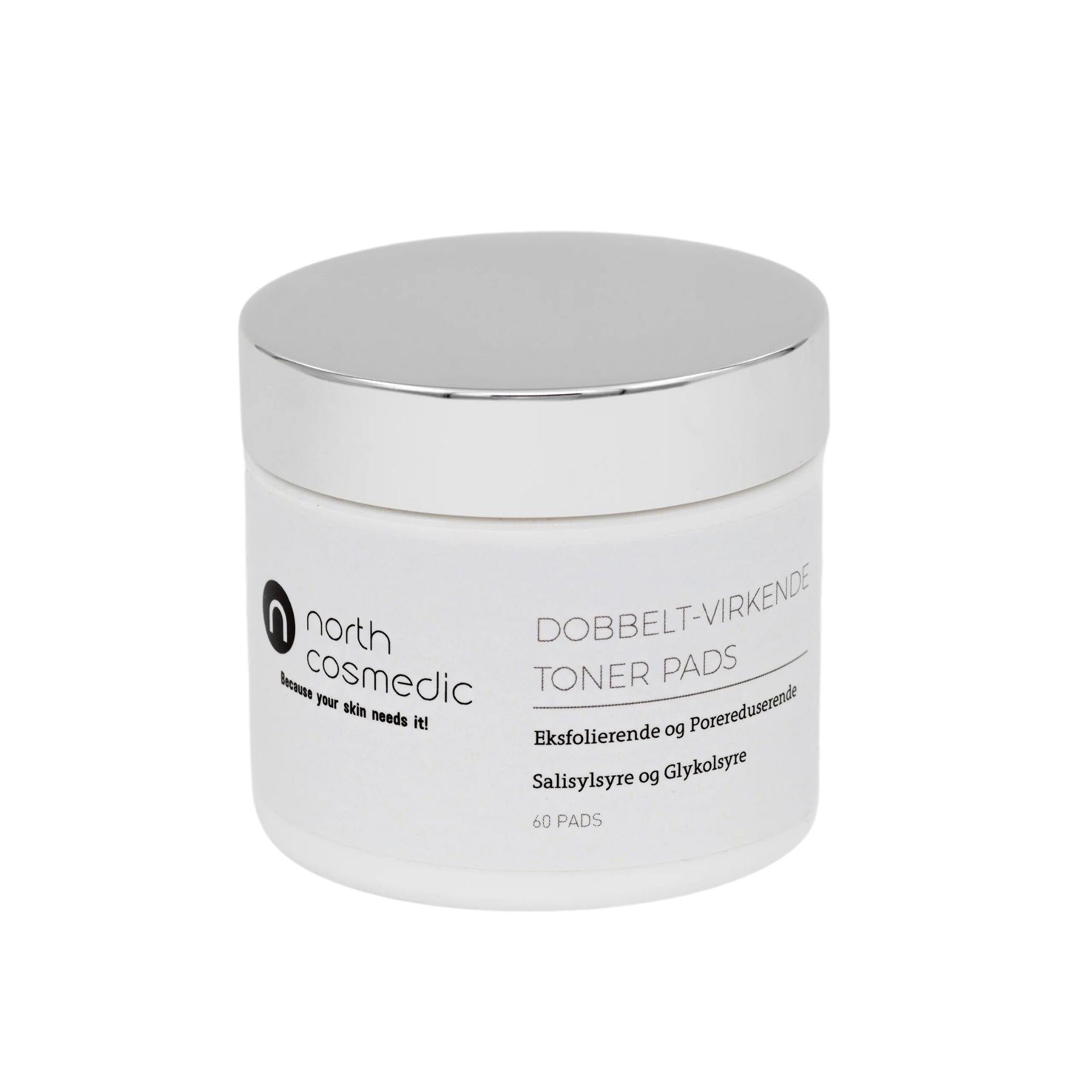 North Cosmedic Dobbeltvirkende toner pads 60stk
