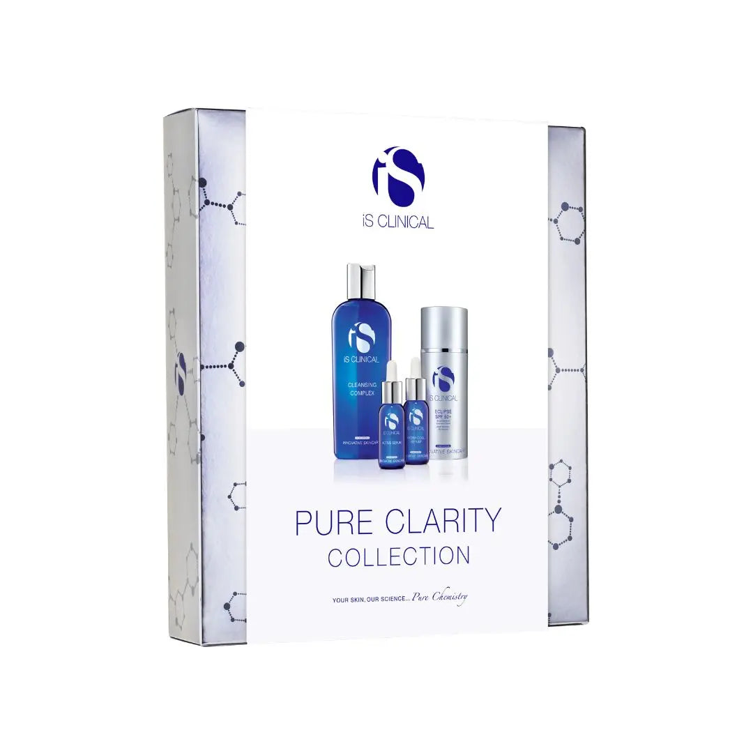 iS Clinical Pure Clarity Collection – 4-stegs rutine for uren og kombinert hud