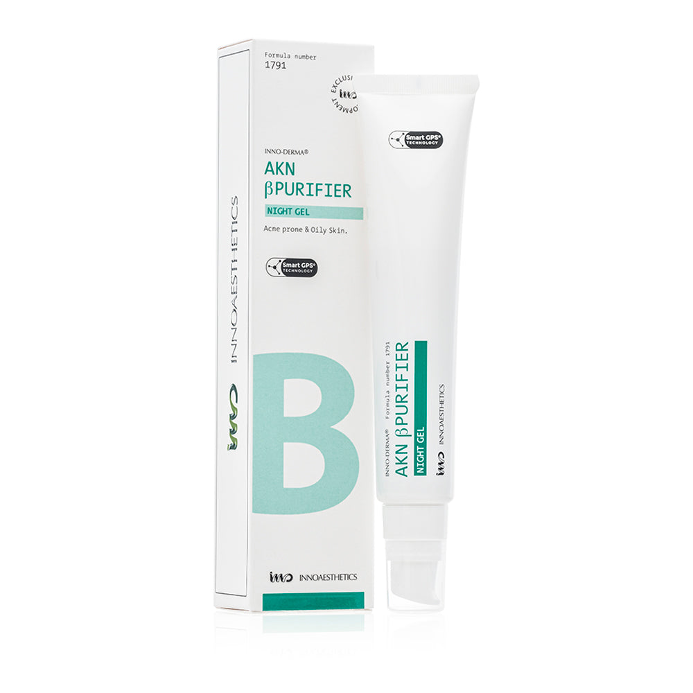 Innoaesthetics Akn purifier night gel - www.Hudonline.no 