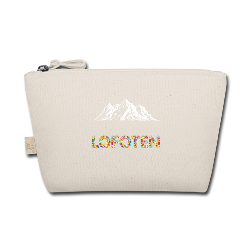 LOFOTEN Toalettmappe med fjelltrykk og blomsterbokstaver - www.Hudonline.no