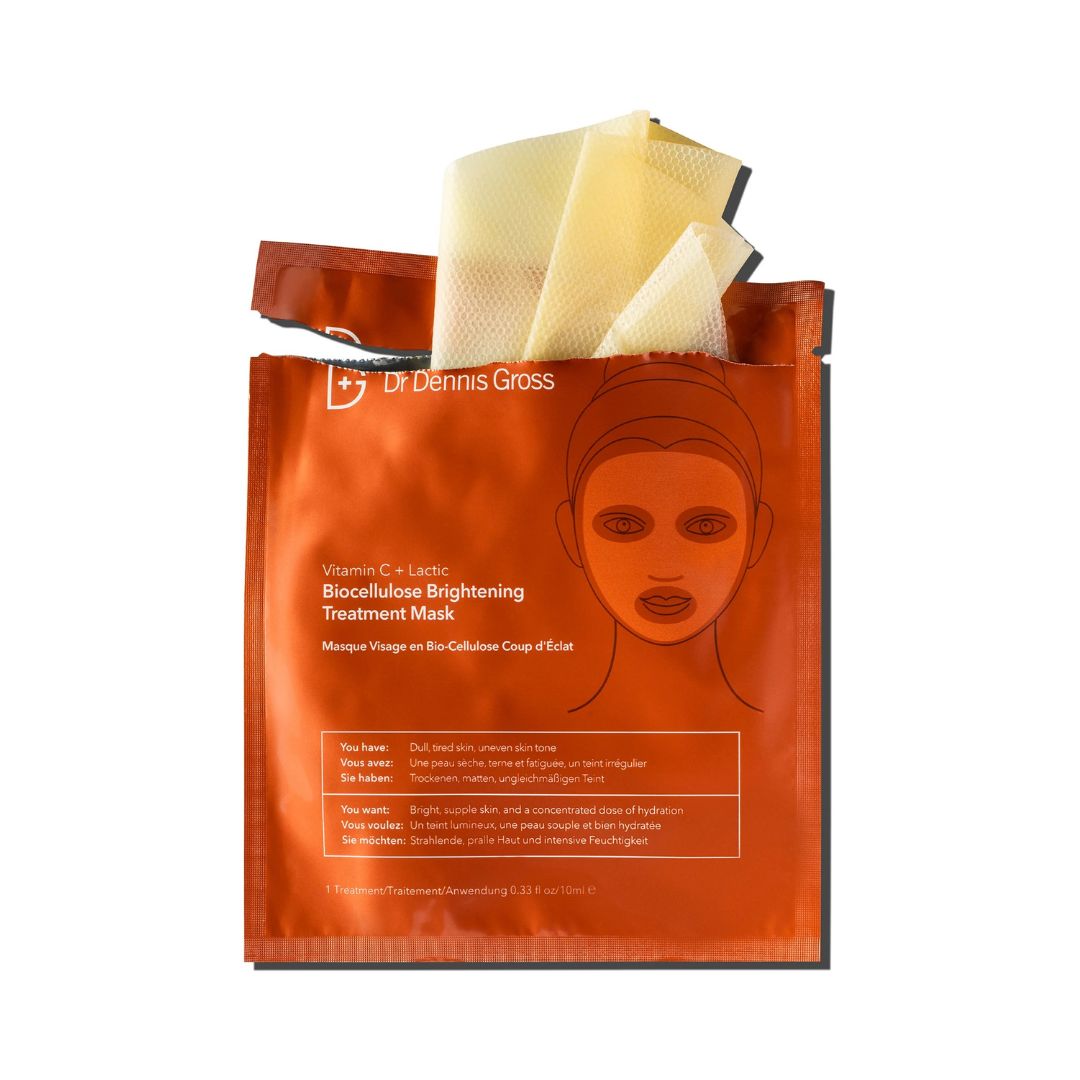 Dr. Dennis Gross Vitamin C + Lactic Brightening Biocellulose Treatment Mask 1stk