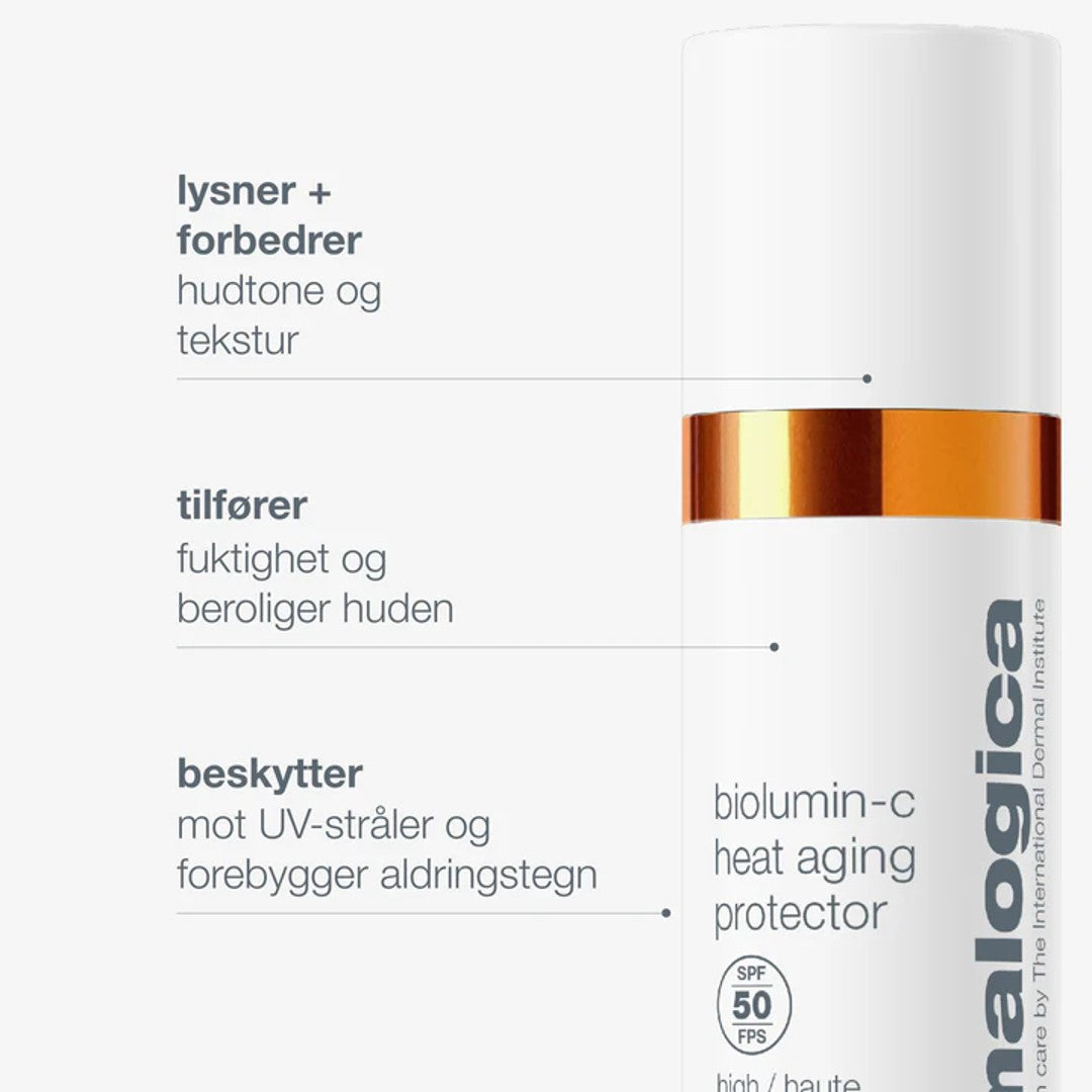 Dermalogica Biolumin-C Heat Aging Protector SPF 50 - www.Hudonline.no 