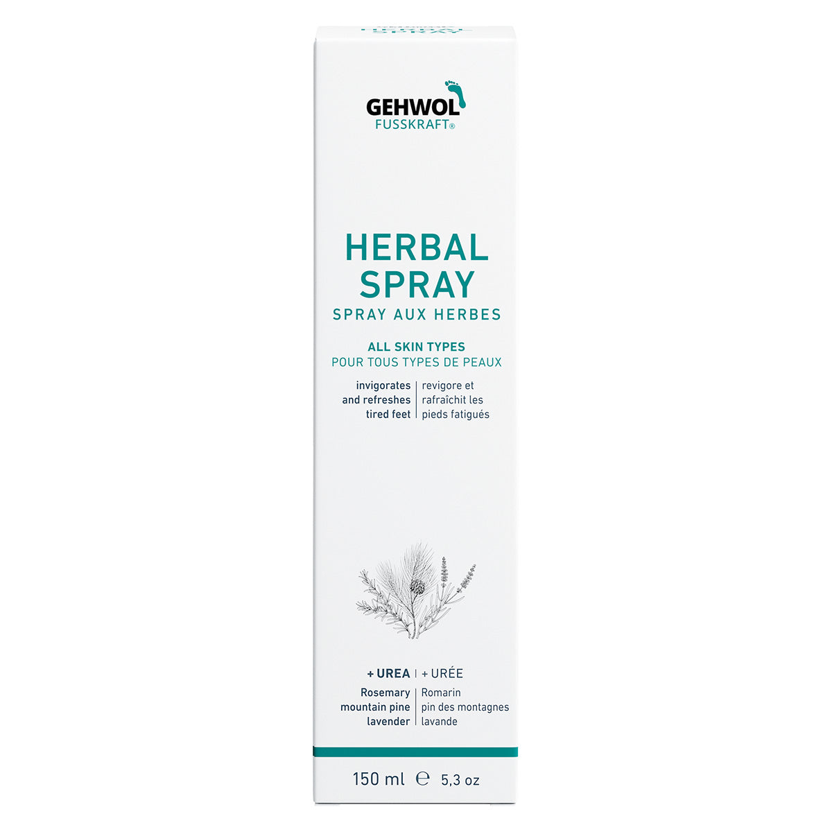 Gehwol Fusskraft Herbal Spray 150 ml - www.Hudonline.no 