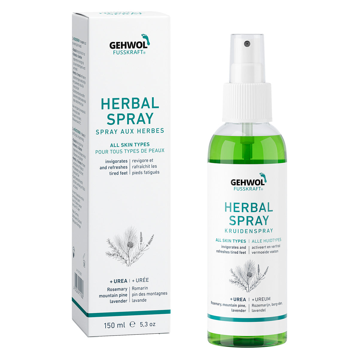 Gehwol Fusskraft Herbal Spray 150 ml - www.Hudonline.no 