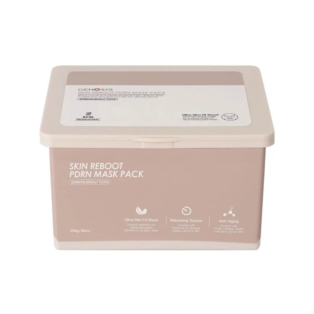 Genosys Skin Reboot PDRN Mask Pack 30 stk - www.Hudonline.no 