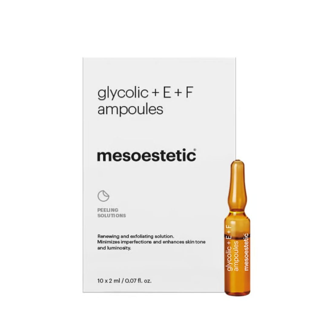 Mesoestetic Glycolic + E + F Ampoules - www.Hudonline.no 