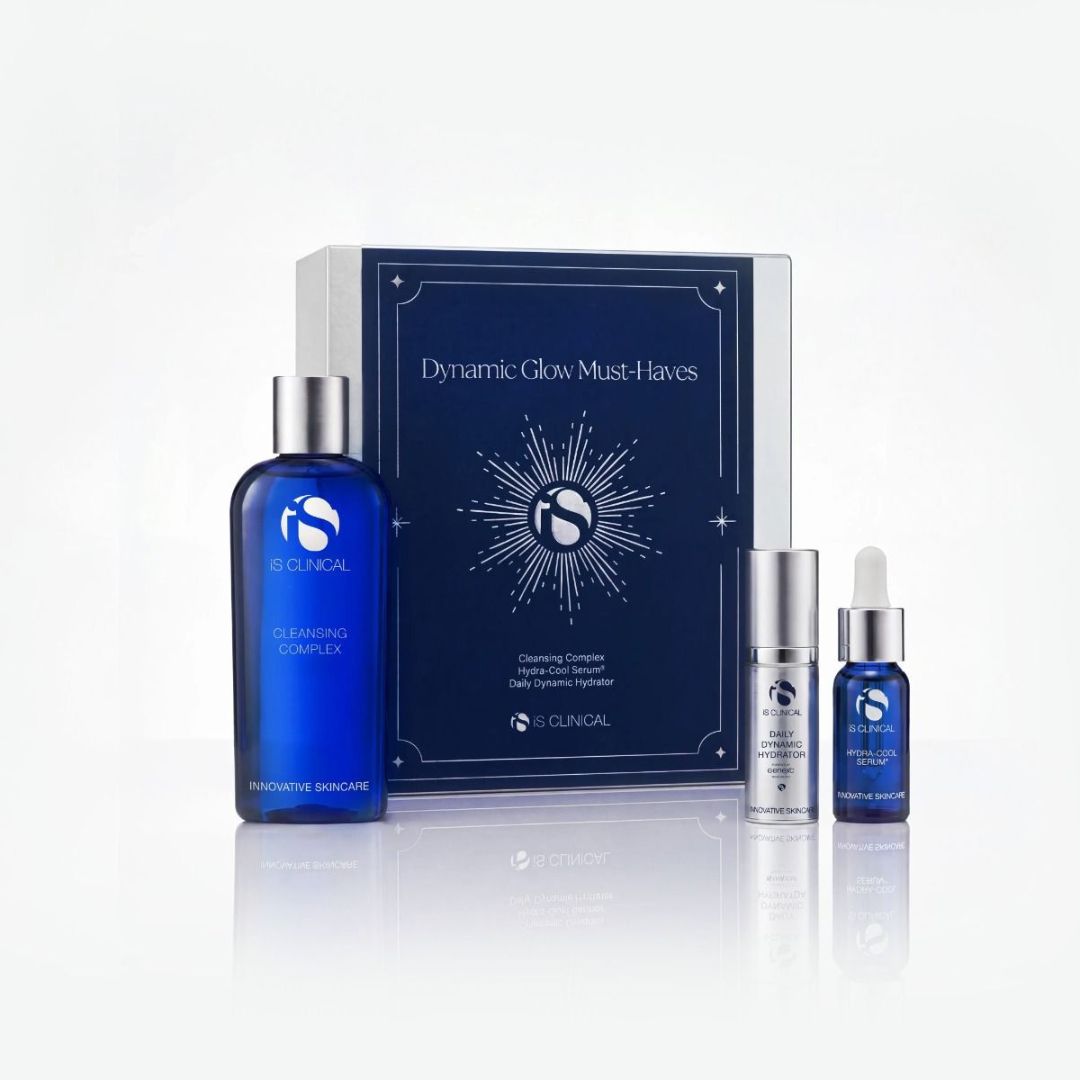 iS Clinical Dynamic Glow Must-Haves – gavesett for fukt og glød