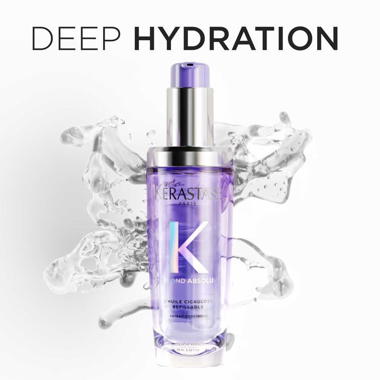 Kerastasé BLOND ABSOLU L´HUILE CICAGLOSS REFILLABLE HAIR OIL 75ML - www.Hudonline.no 