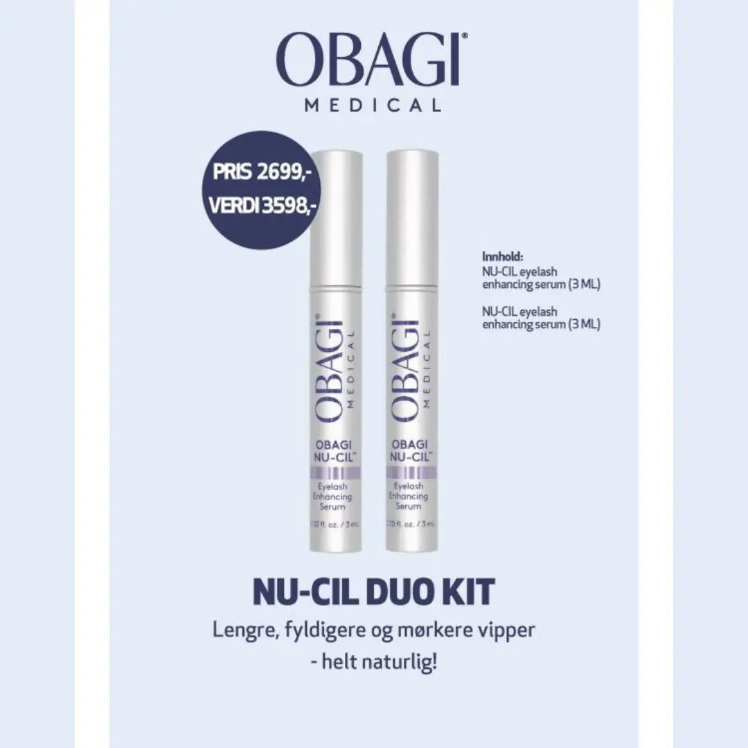 Obagi Medical Nu-Cil Eyelash Enhancing Serum Duo Kit Vippeserum - www.Hudonline.no 