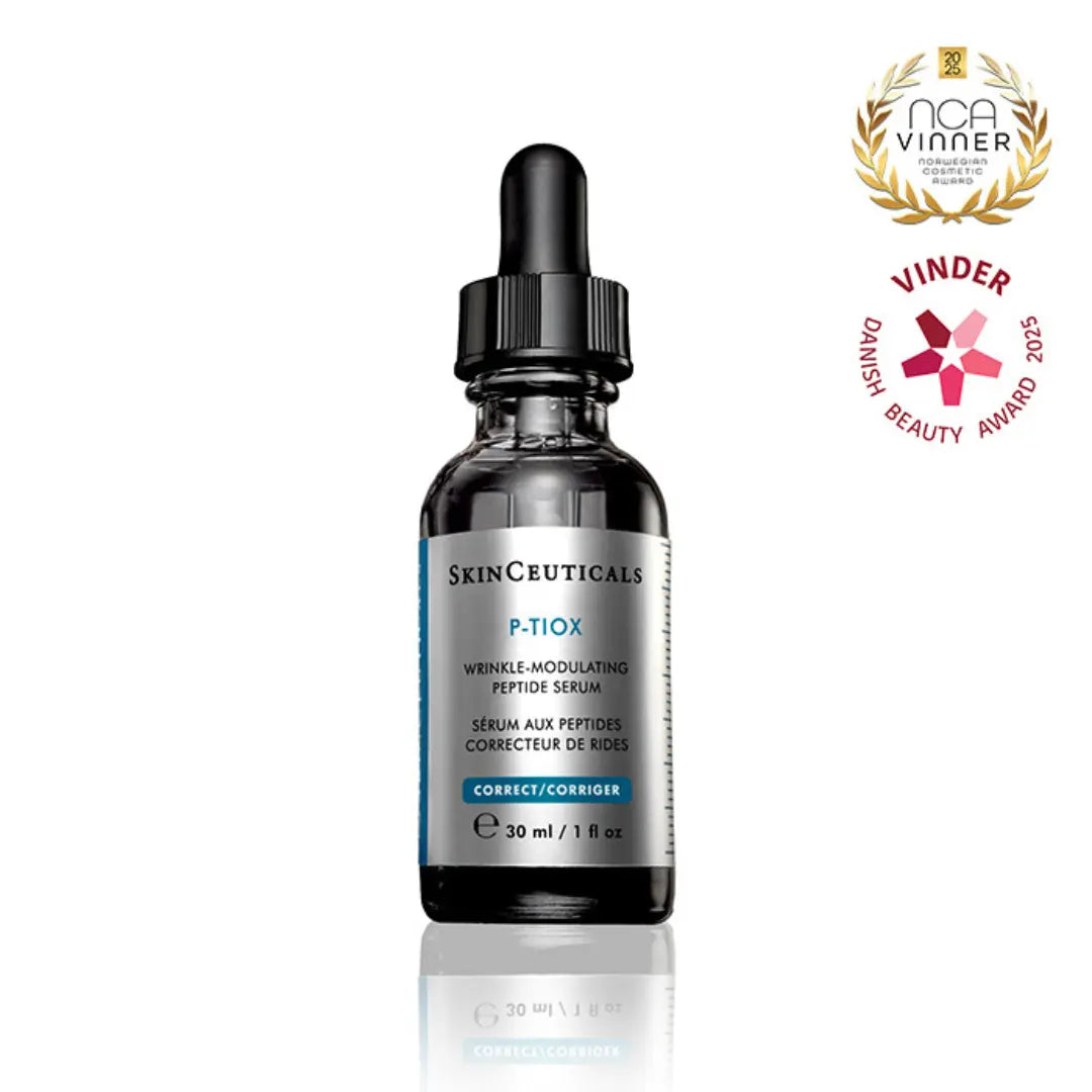 SkinCeuticals P-TIOX Anti-Aging Duo Hudpleiesett med Peptidserum 30 ml og Peptidkrem 48 ml mot Rynker og Porer