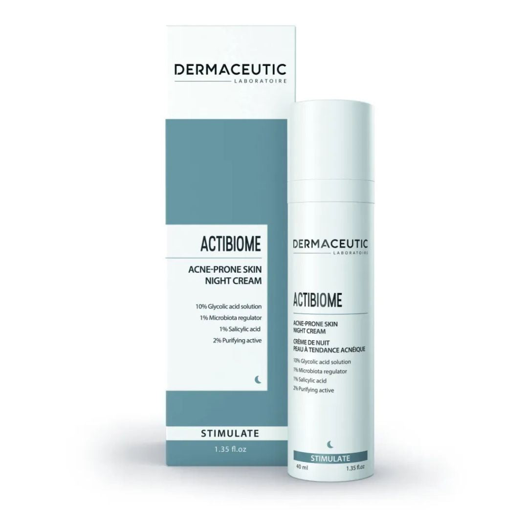Dermaceutic Actibiome Acne-Prone Skin Night Cream 40 ml - www.Hudonline.no 