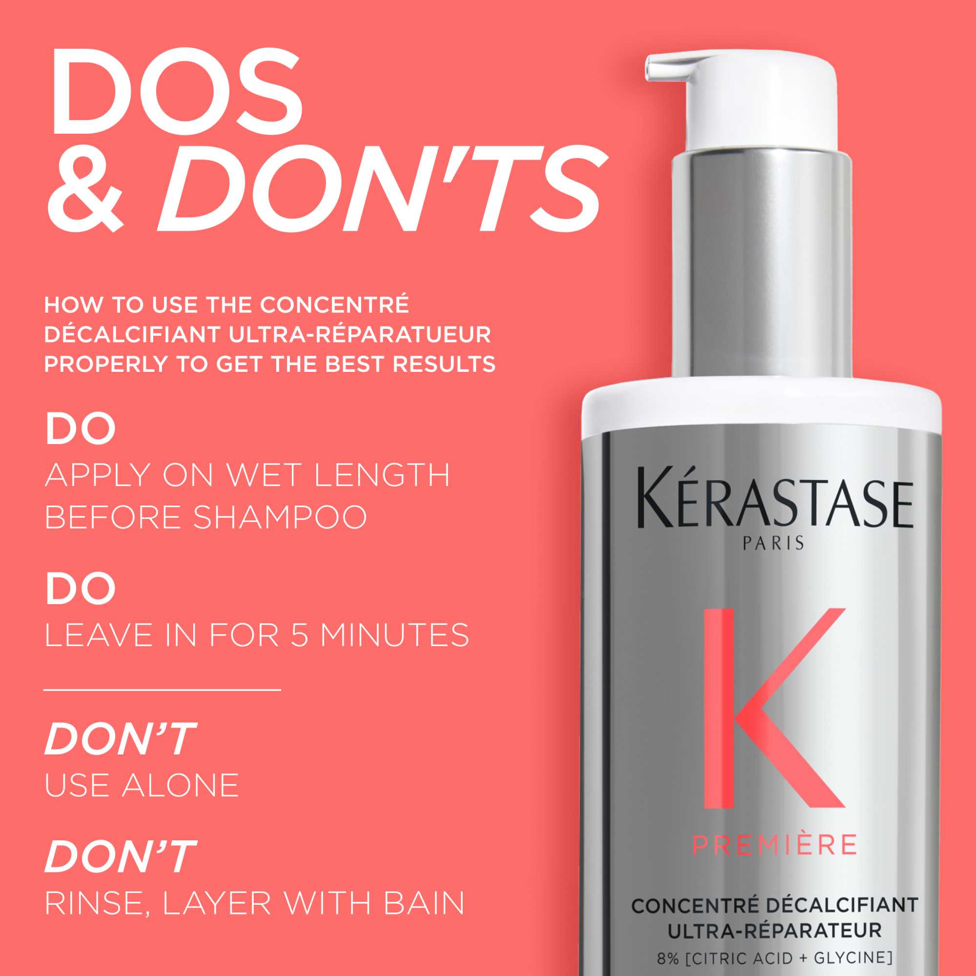 Kerastase Concentré Décalcifiant Ultra-Réparateur 250ml - www.Hudonline.no 