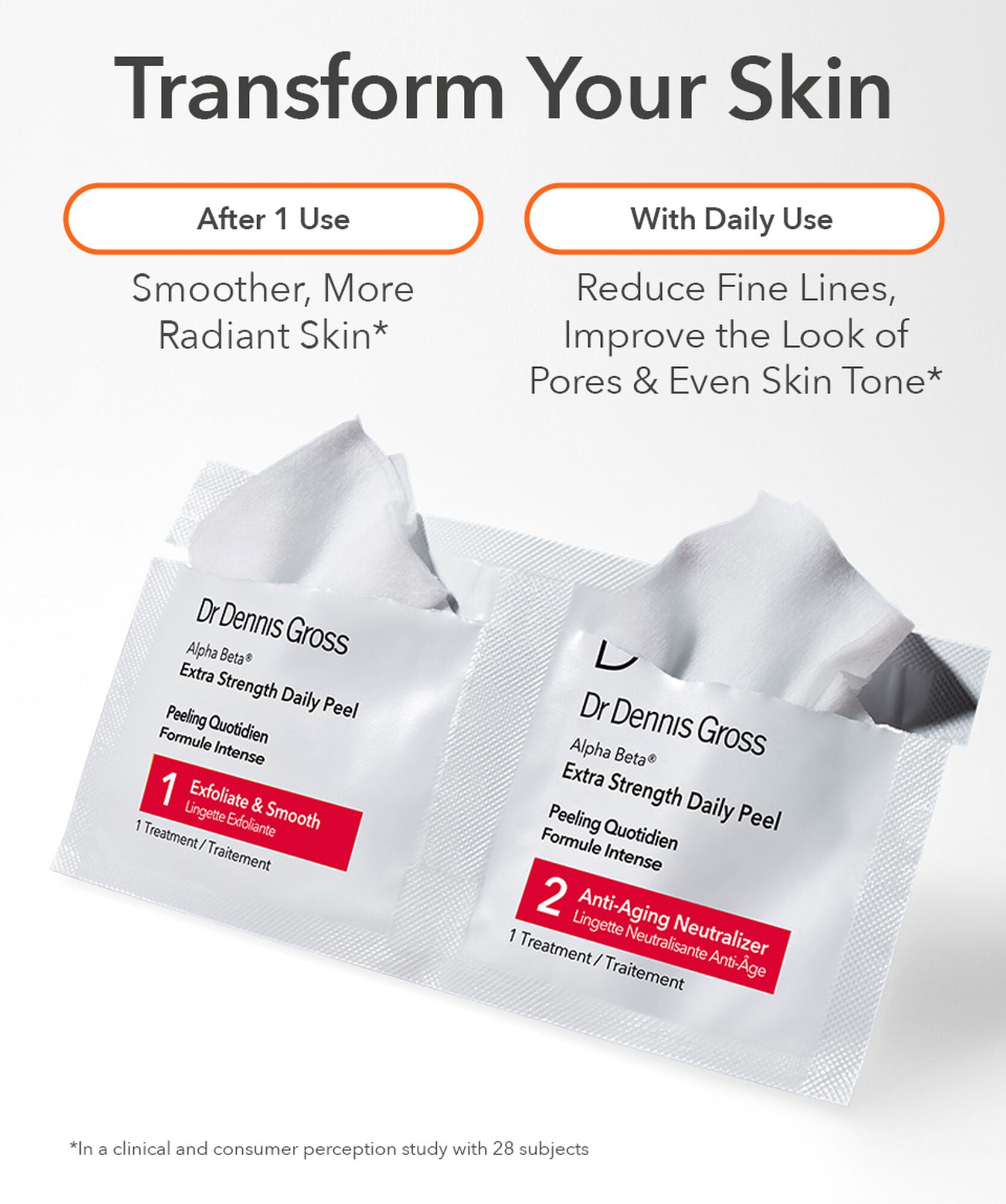 Dr Dennis Gross Alpha Beta Peel Extra Strength 30pk - www.Hudonline.no