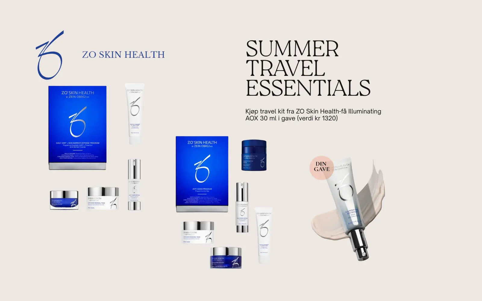 zo skin health kit kampanje, få aox 30 ml i gave