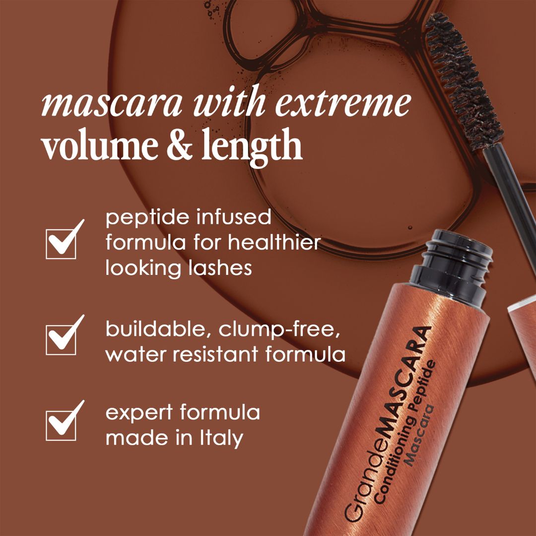 Grande Cosmetics GrandeMASCARA Conditioning Peptide Mascara Brown - www.Hudonline.no 