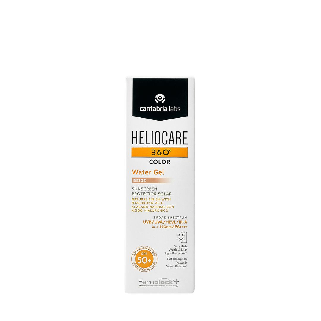 Heliocare Water Gel Color SPF50+ Beige - www.Hudonline.no 