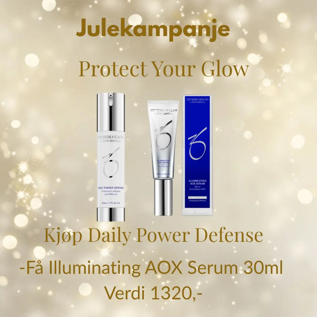 ZO Kampanje, kjøp daily power defense, få illuminating aox 30ml I gave
