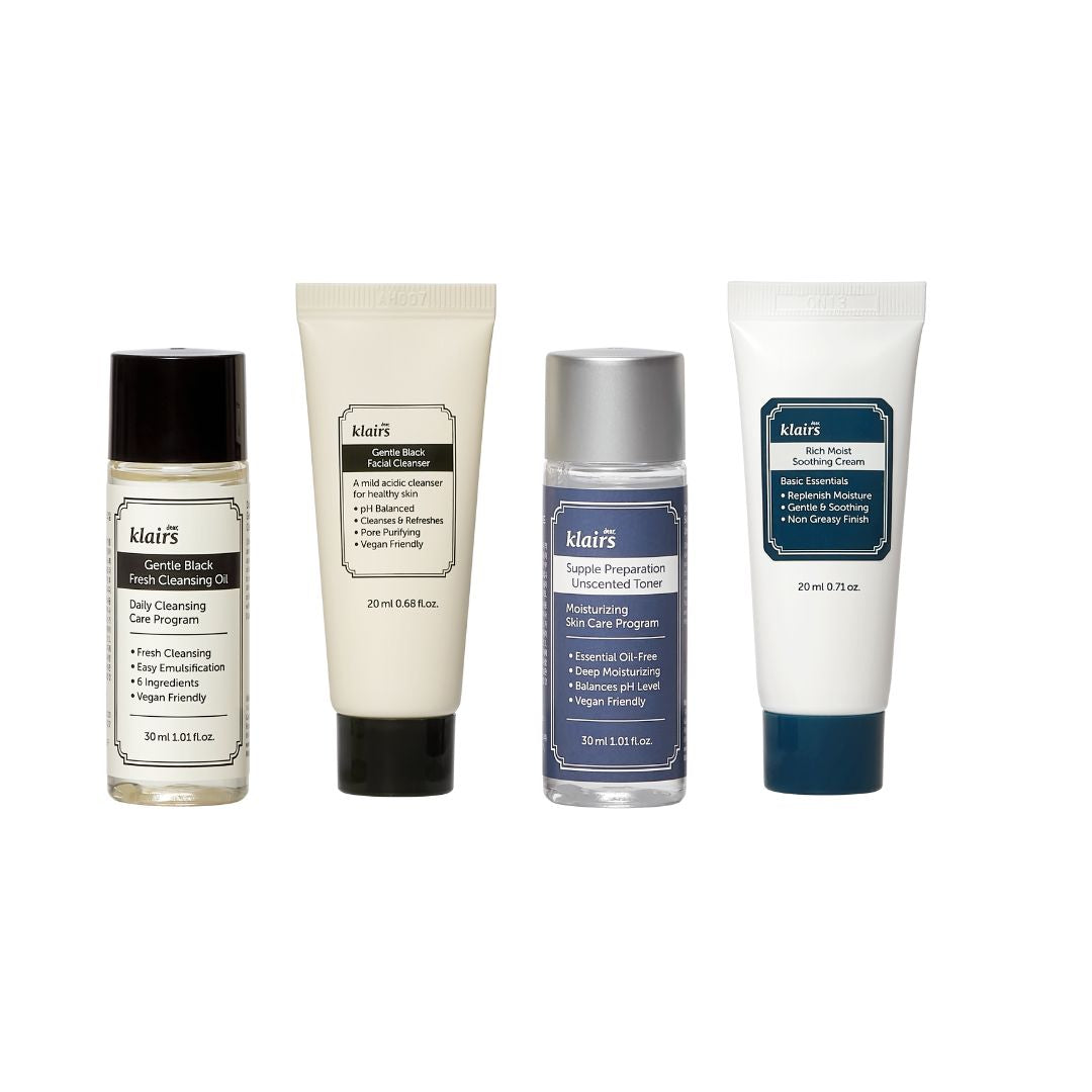 Klairs Skincare Trial Kit - www.Hudonline.no