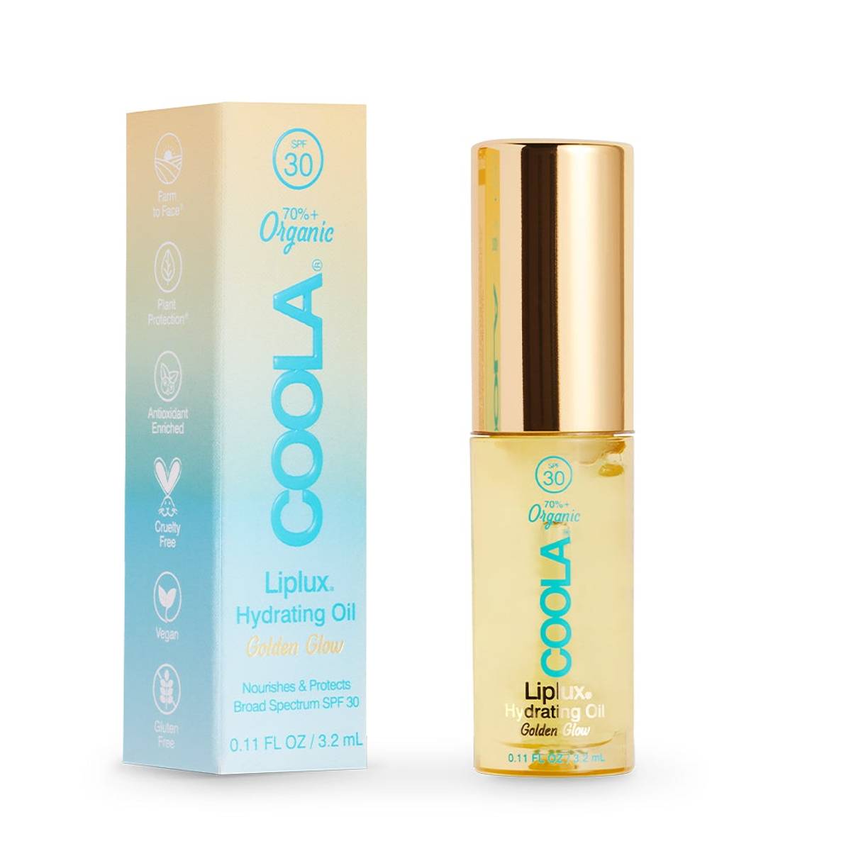 COOLA Classic Liplux Hydrating Lip Oil SPF30 - www.Hudonline.no 