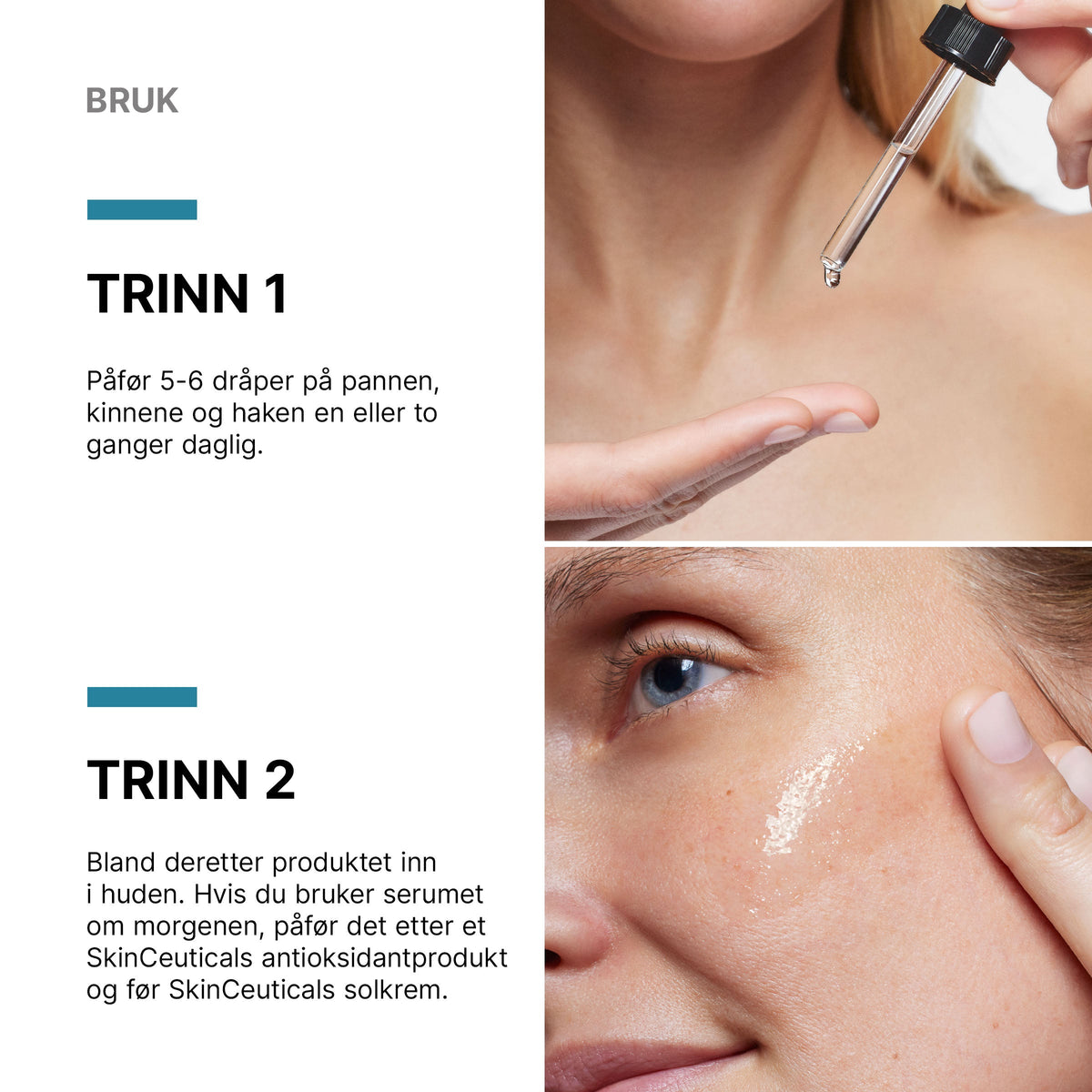 Slik påfører du SkinCeuticals P-TIOX