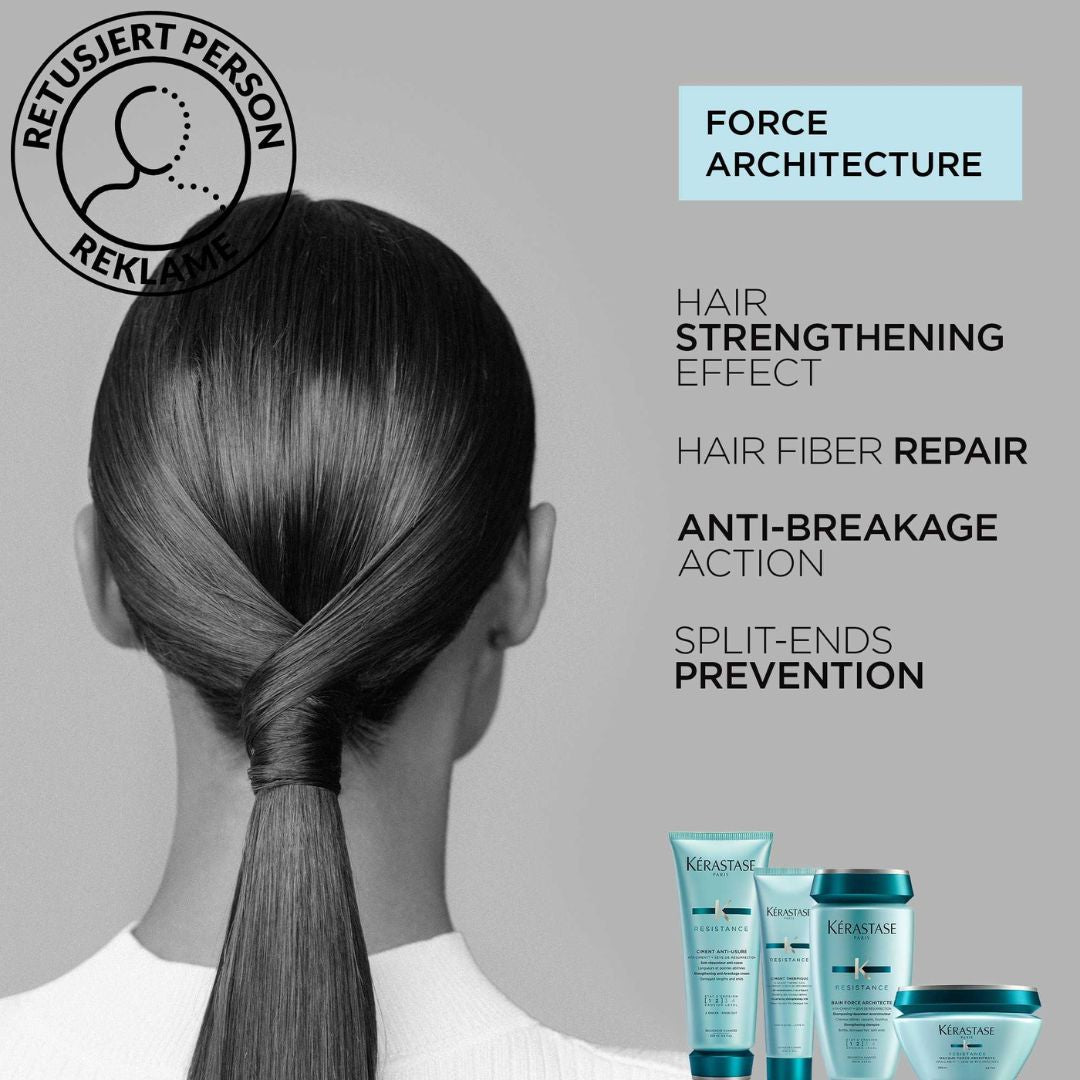 Kérastase RESISTANCE BAIN FORCE ARCHITECTE SHAMPOO REFILL 500ML - www.Hudonline.no 