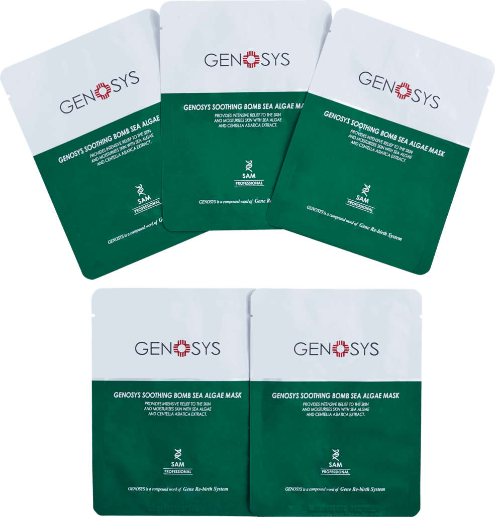 Genosys Soothing Bomb- Sea Algae Mask (10 pack) - www.Hudonline.no 