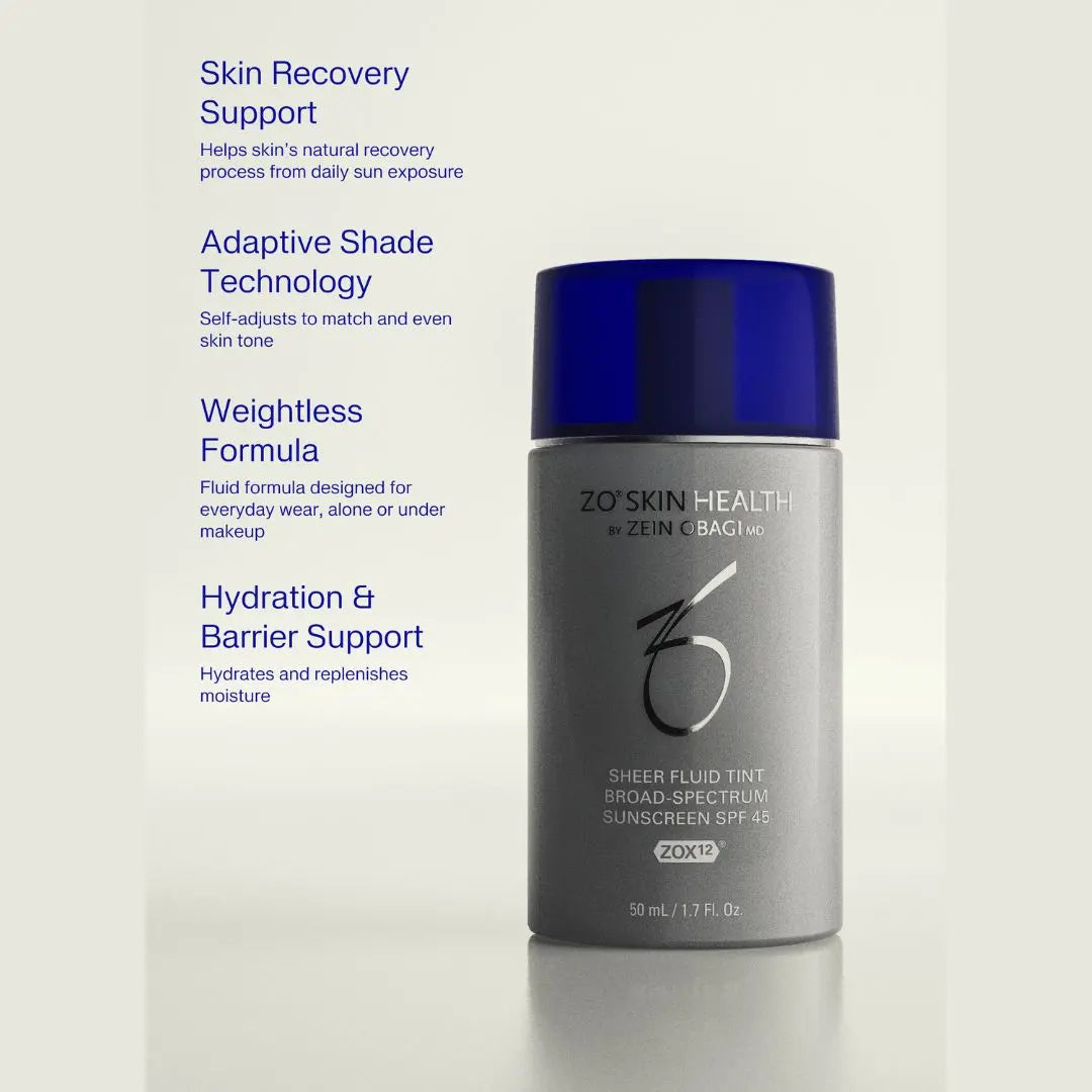 ZO Skin Health Sheer Fluid Tint SPF 30 — Lett mineralsk solkrem med farge 50 ml