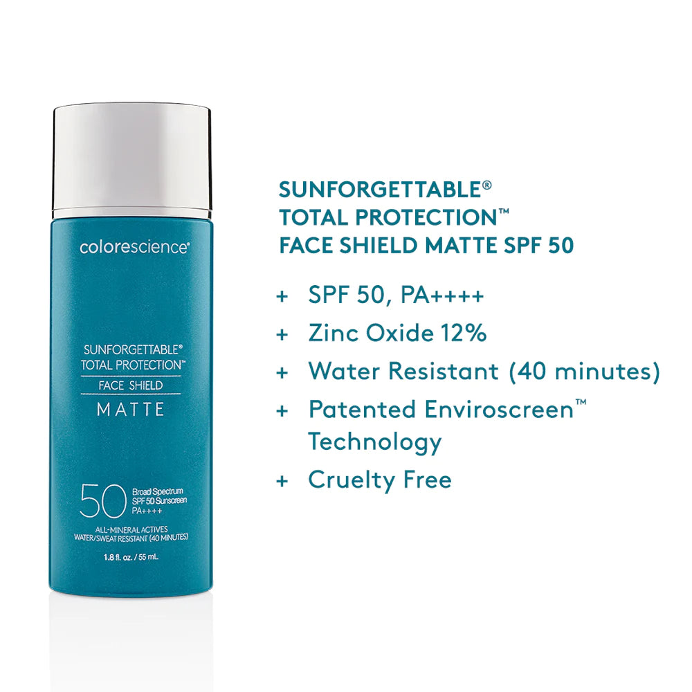 Colorescience Sunforgettable Total Protection Face Shield Matte SPF 50 - www.Hudonline.no 