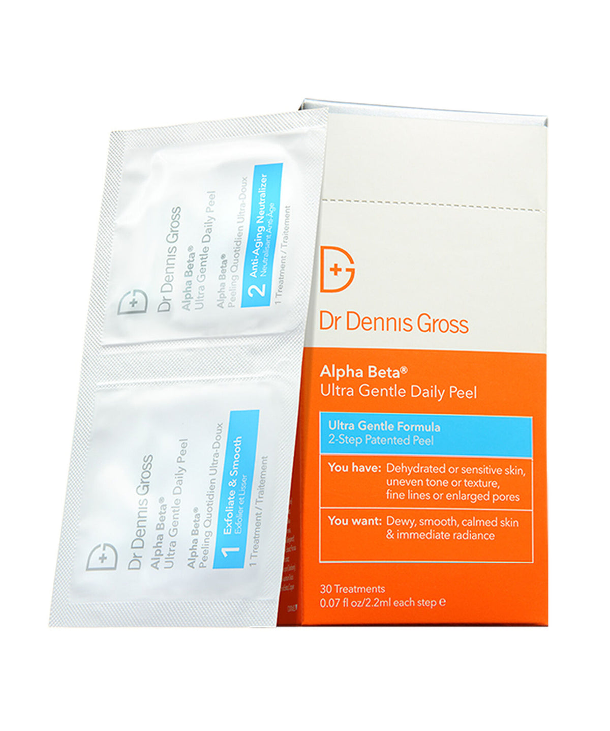 Dr Dennis Gross Alpha Beta Face Peel Ultra Gentle PeelPads - www.Hudonline.no