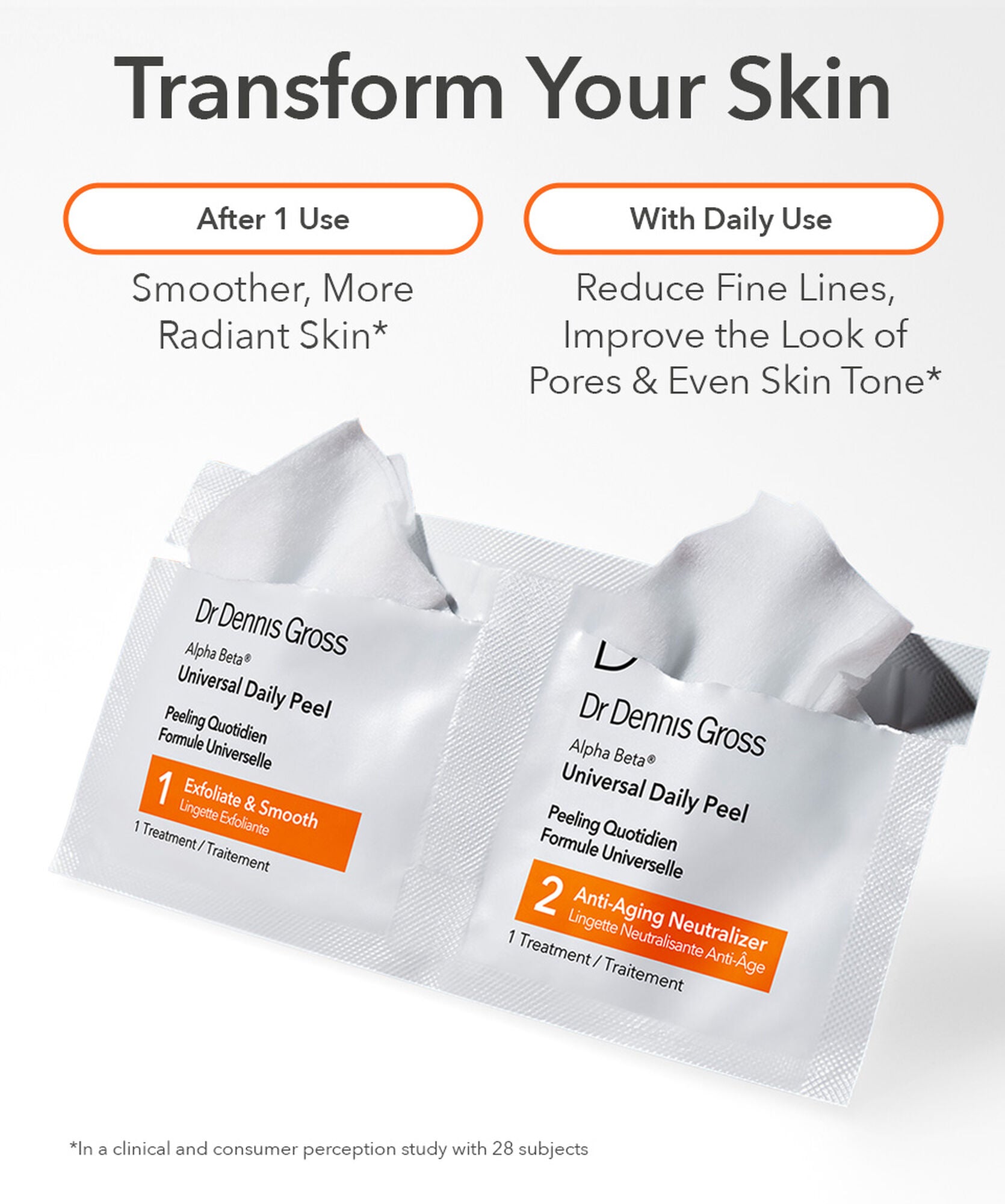 Dr Dennis Gross Alpha Beta Universal Daily Peel 30pk - www.Hudonline.no