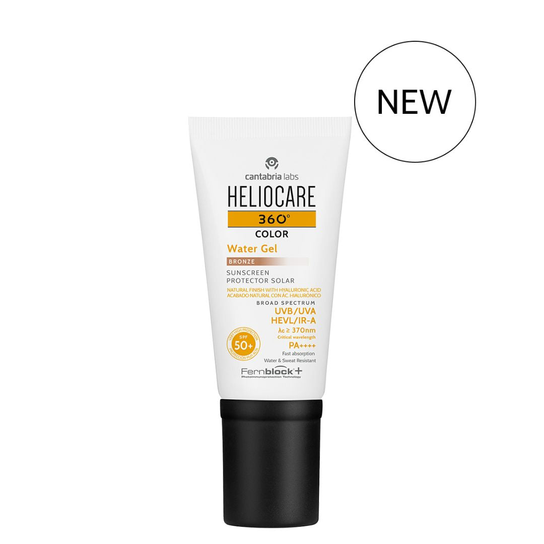 Heliocare Water Gel Color SPF50+ Bronze - www.Hudonline.no 
