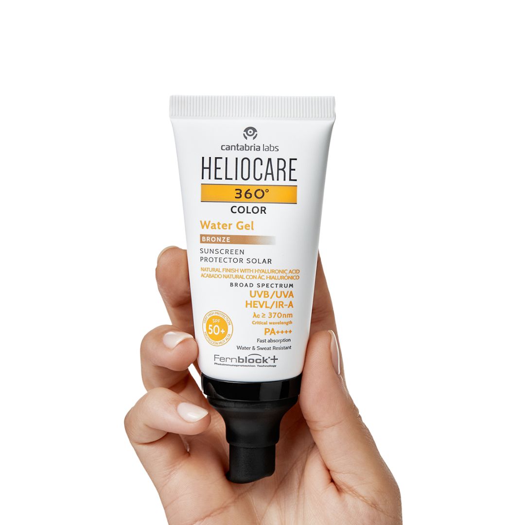 Heliocare Water Gel Color SPF50+ Bronze - www.Hudonline.no 