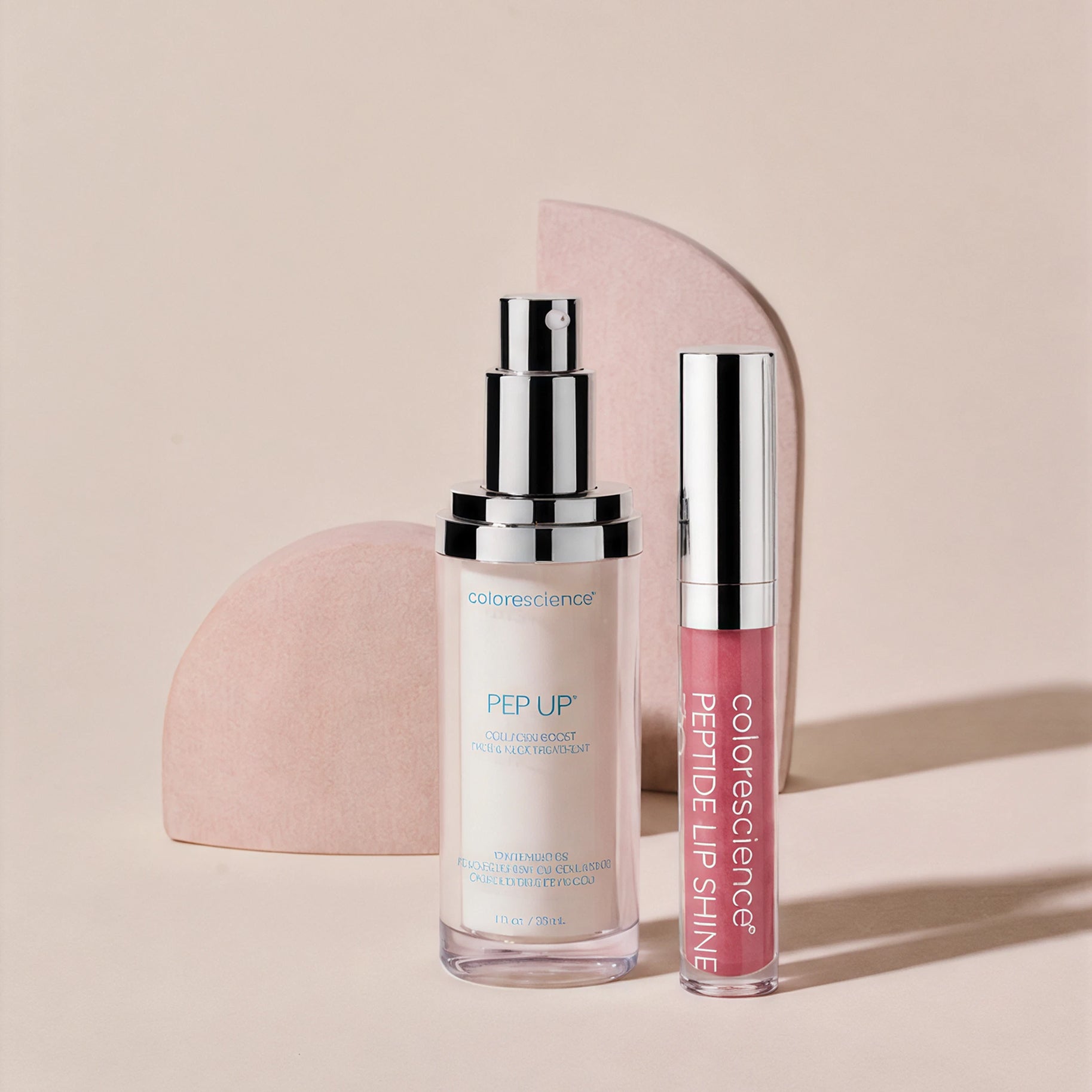 Colorescience kampanje: Kjøp Pep Up Collagen Boost Face & Neck Serum, få Peptide Lip Shine SPF 30 i gave - www.Hudonline.no