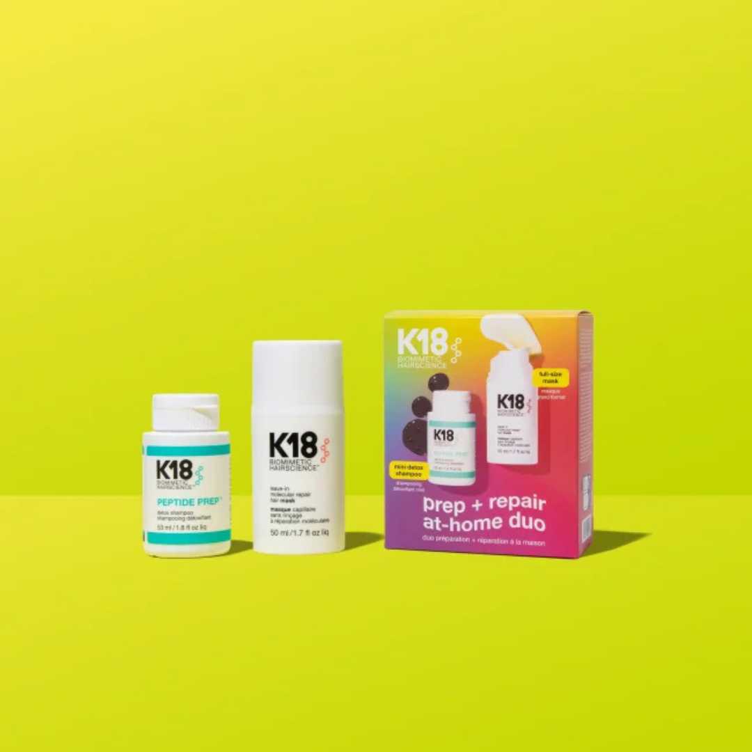 K18 Prep + Repair At-home duo