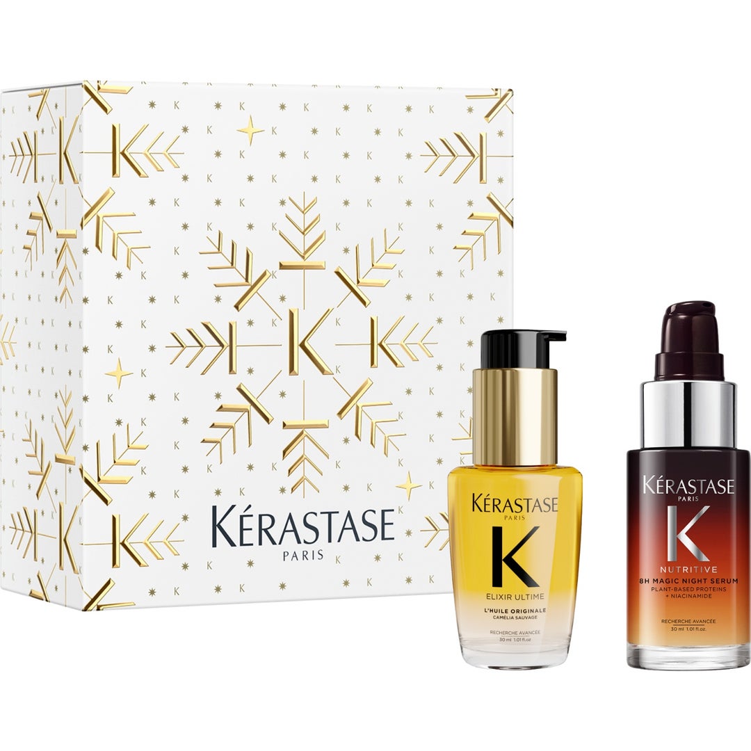 Kérastase Elixir Ultime og 8H Magic Night Serum Holiday Set 2026 mini gaveeske