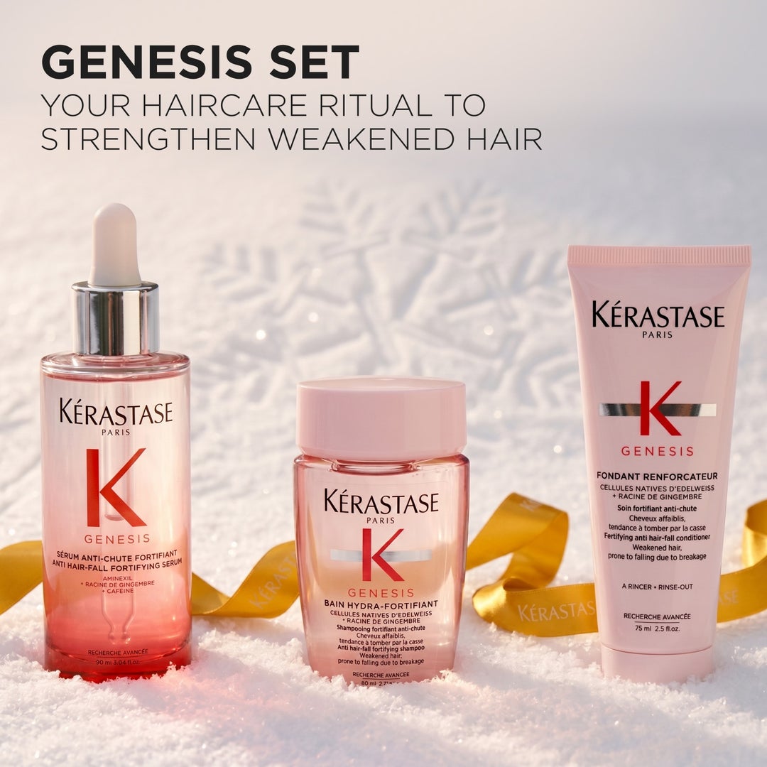 Innholdet i Kérastase Genesis Serum Trio Holiday Set 2026