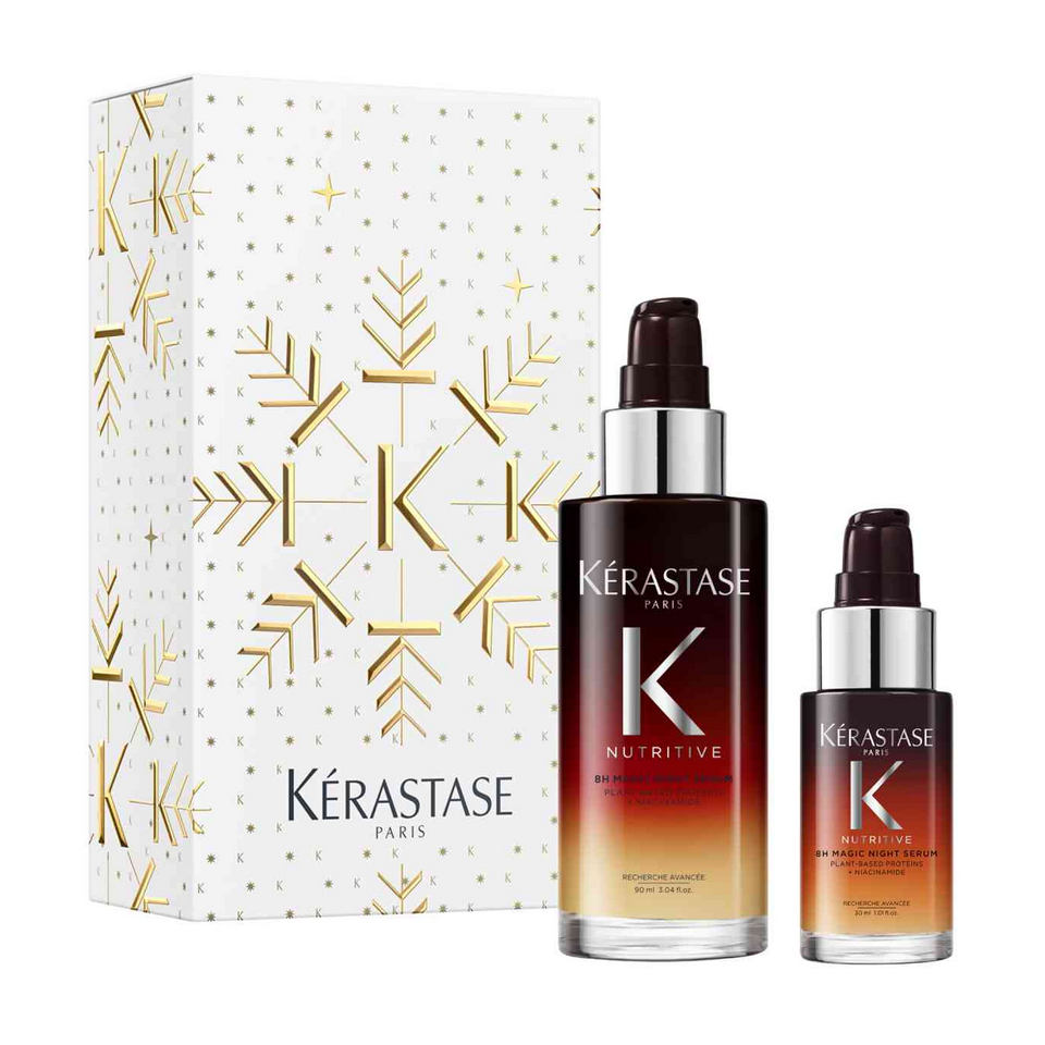 Kérastase Nutritive 8H Magic Night Serum Duo 2026 gaveeske med 90 ml og 30 ml