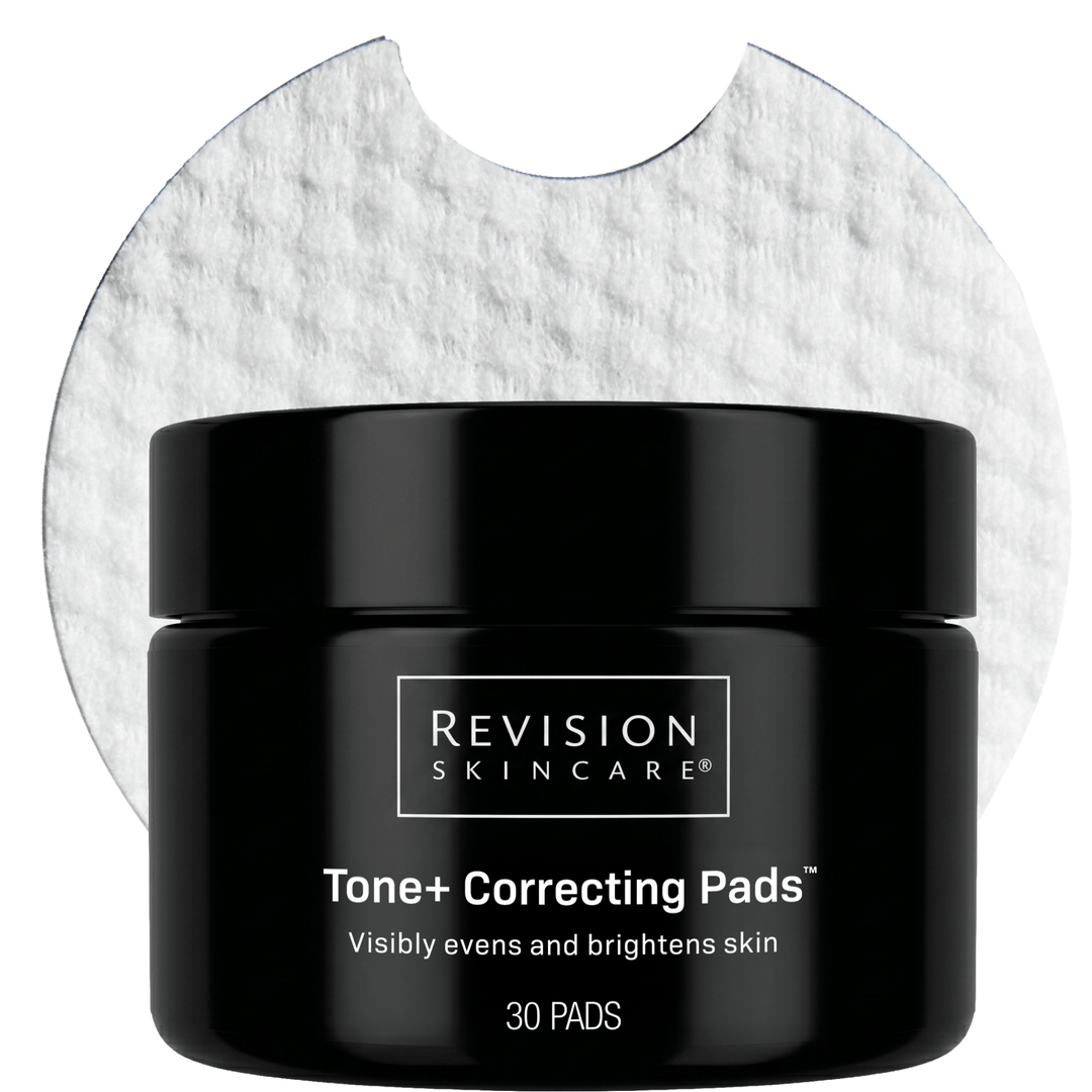 Revision Skincare Tone+ Correcting Pads 30 stk – boks og tosidig pad