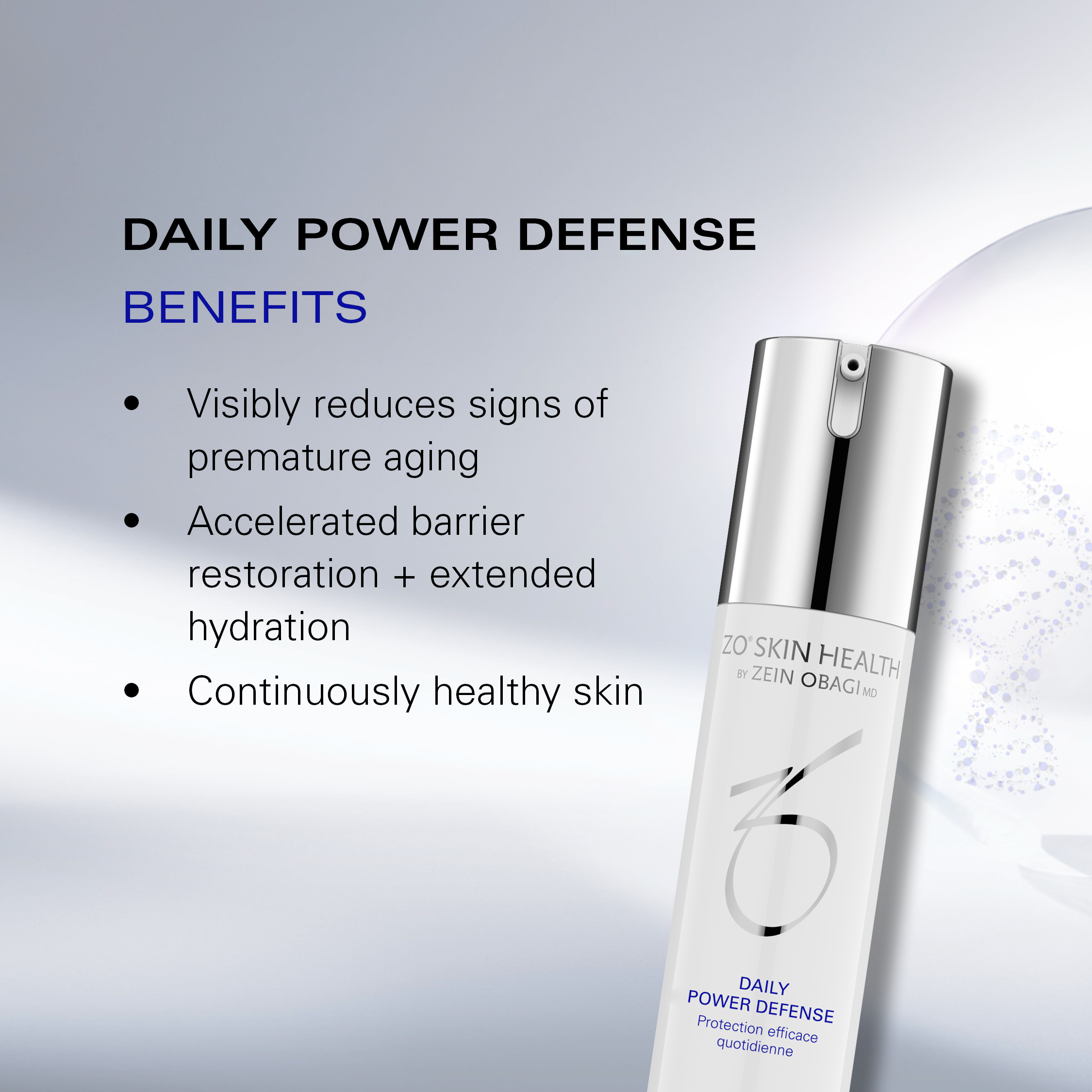 ZO Daily Power Defense 50ml - www.Hudonline.no 