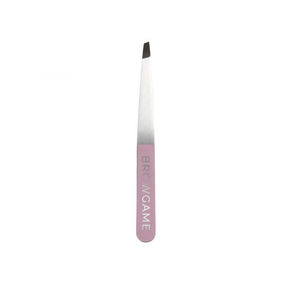 Browgame Cosmetics Original Tweezer Slanted Pink - www.Hudonline.no 